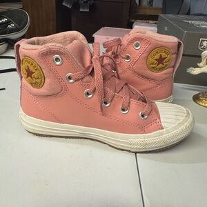 Converse Kids Sneakers in Pink and Cream